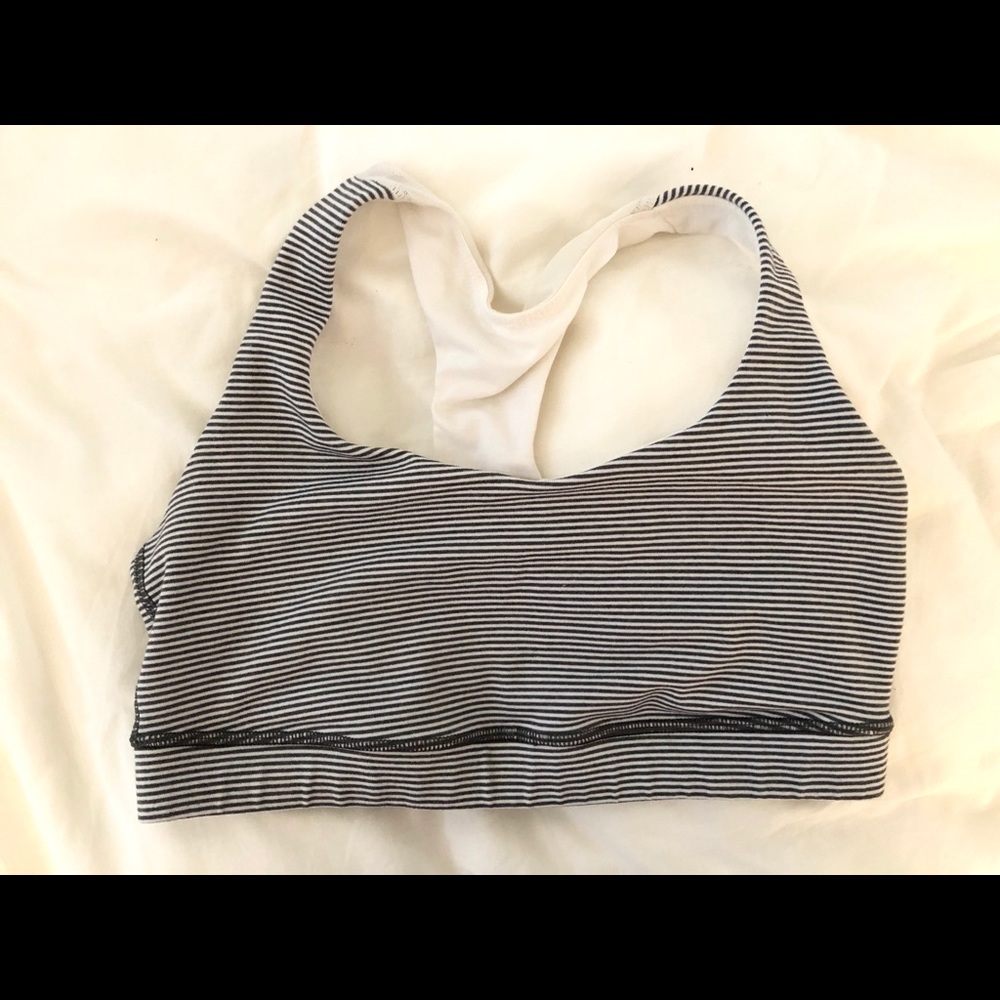 Lululemon Striped Sports Bra